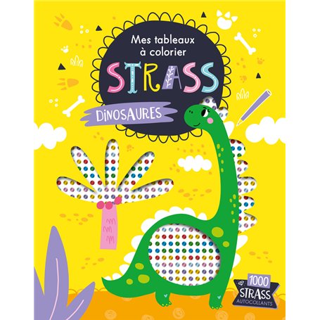 MES TABLEAUX A COLORIER STRASS - DINOSAURES