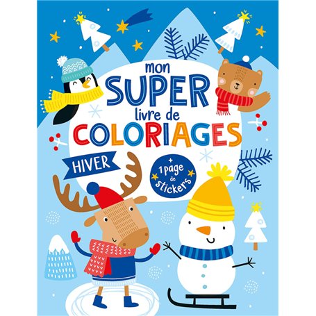 MON SUPER LIVRE DE COLORIAGES - HIVER