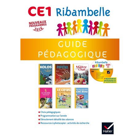 Ribambelle CE1 série jaune éd. 2016 - Guide pédagogique + CD-Rom