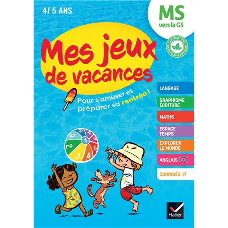 Mes jeux de vacances - Cahier de vacances 2025 de la MS vers la GS 6,21 €