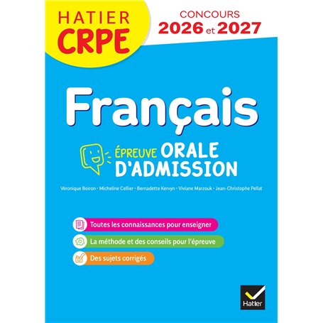 Français - CRPE 2026-2027 - Epreuve orale d'admission
