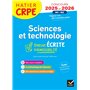 Sciences et Techno - CRPE Concours 2025-2026 - Epreuve écrite d'admissibilité