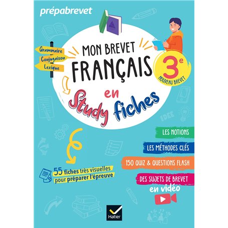 Mon brevet Français en studyfiches - 3e - Brevet 2026