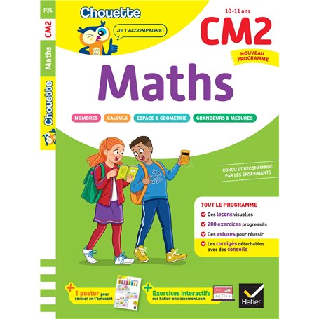 Maths CM2 - Cahier de soutien nouveau programme