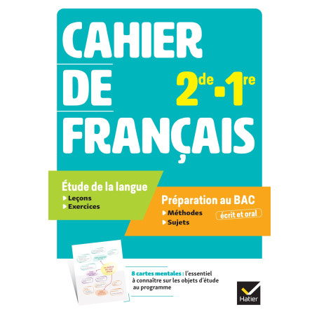 Cahier Français 2de/1re - Ed. 2025 - Cahier élève