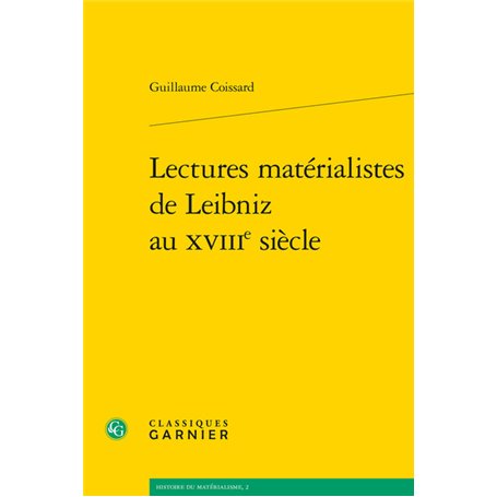 Lectures matérialistes de Leibniz au XVIIIe siècle 38,16 €
