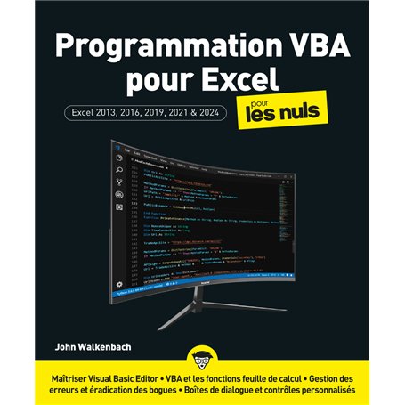 Programmation VBA pour Excel 2024 pour les Nuls