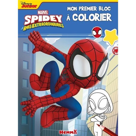Marvel Spidey et ses amis extraordinaires - Mon premier bloc à colorier (Spidey mur)