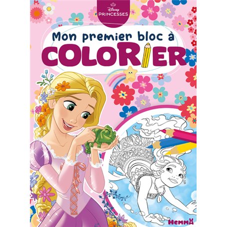 Disney Princesses - Mon premier bloc à colorier (Raiponce et Vaiana)