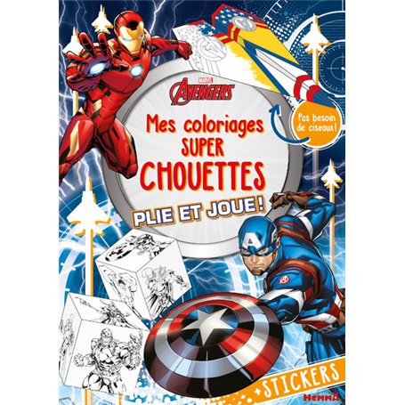 Marvel Avengers - Mes coloriages super chouettes - Plie et joue !