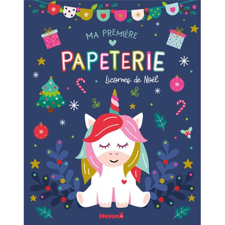 Ma première papeterie - Licornes de Noël
