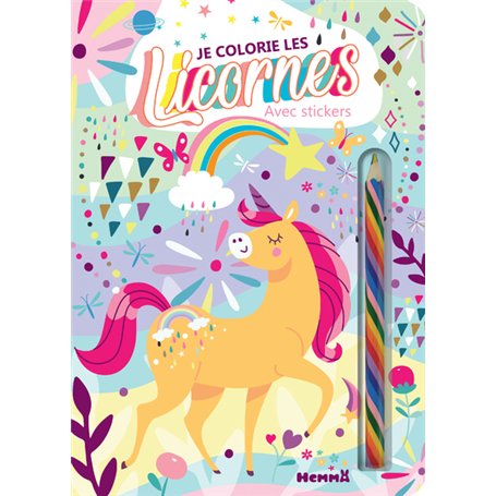 Je colorie les licornes - Avec stickers