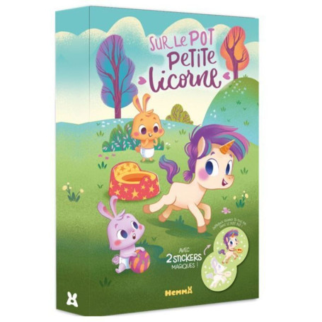 Sur le pot Petite Licorne ! - Avec 2 stickers magiques !