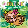 Je colorie sans déborder (2-4 ans) - Animaux sauvages (Paresseux) T78 - Avec gros contours en relief !