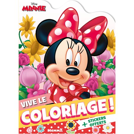 Disney Minnie - Vive le coloriage ! (Minnie fleurie) - + Stickers offerts