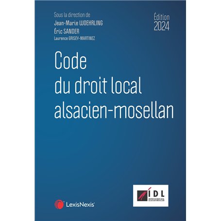 Code du droit local alsacien-mosellan 2024 48,92 €