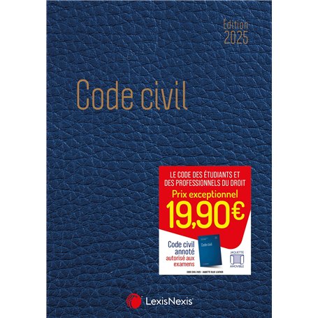 Code civil 2025 - Jaquette Blue leather