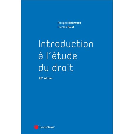 Introduction à l'étude du droit