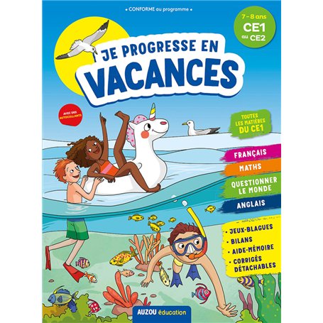 Auzou vacances - Du CE1 au CE2