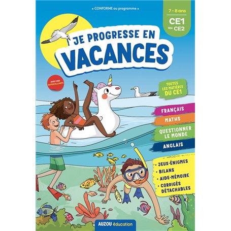 Je progresse en vacances CE1 au CE2 7-8 ans
