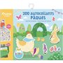 200 autocollants Pâques