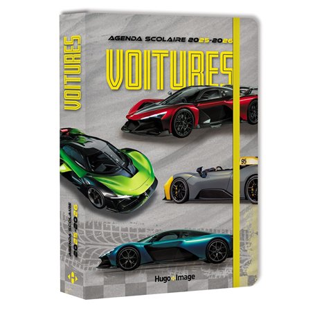 Agenda scolaire voitures 2025-2026