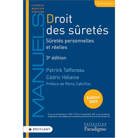 Droit des sûretés - Sûretés personnelles et réelles