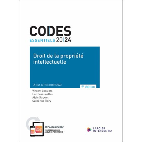 Codes essentiels 2024 - Droit de la propriété intellectuelle