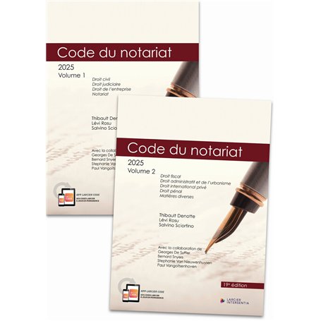 Code du notariat 2025 (2 volumes)