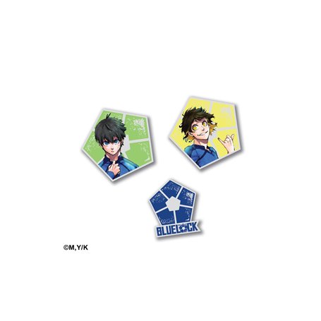 SET DE 3 PIN'S BLUE LOCK - MODELE 1 - 2025