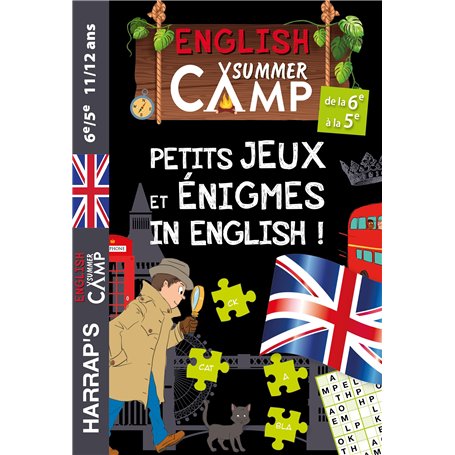 English summer camp - Petits jeux et énigmes in English de la 6e à la 5e
