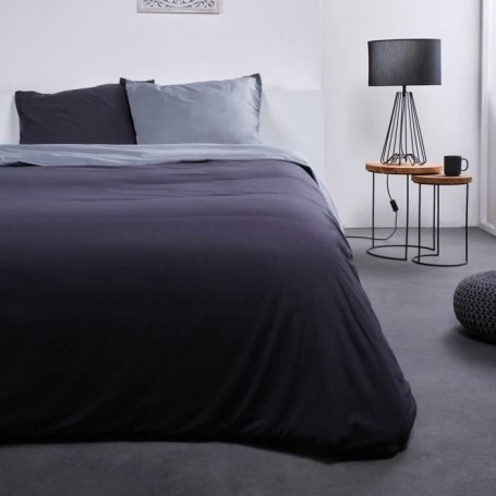 TODAY Parure de lit Coton 2 personnes - 240x260 cm - Bicolore Gris Noa 44,99 €