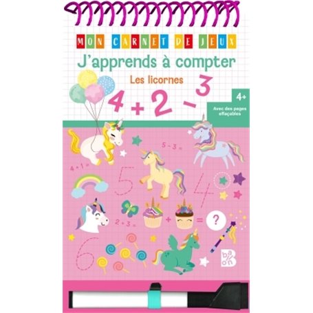 J'apprends à compter avec les licornes