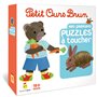 Jeu Petit Ours Brun - Mes premiers puzzles à toucher - Dès 1 an