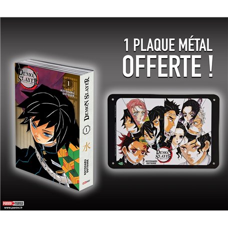 Demon Slayer - Edition Pilier T01 (+ plaque métal offerte)