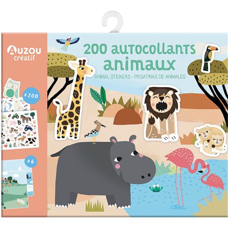 200 autocollants animaux - Ma pochette d'artiste