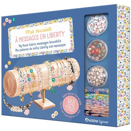 MA BOITE A BIJOUX - MES BRACELETS A MESSAGES EN LIBERTY