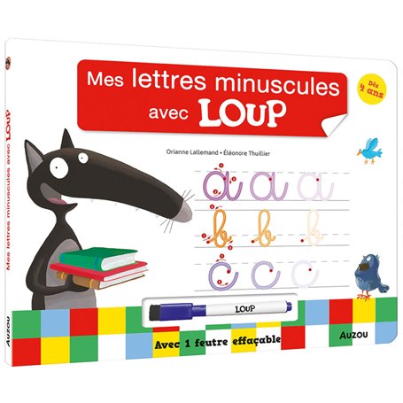 Livre ardoise loup - Les lettres minuscules