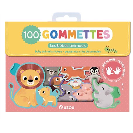 MA POCHETTE DE GOMMETTES - BEBES ANIMAUX