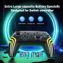 MYSTILUCK Manette Sans Fil Pro pour Switch/Switch 2/Lite/OLED/PC, Contrôleur avec 7 Couleurs d'éclairage RGB Changeantes/Double 