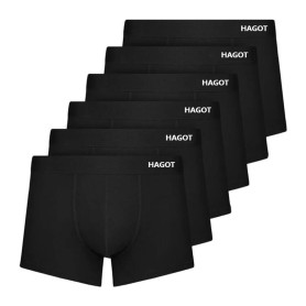 HAGOT Boxers Homme Lot de 6, Boxers pour Hommes avec Ceinture Élastiqu, Slip Homme Modal, Boxers Respirants et Doux