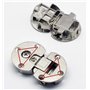 Lot de 2 charnières pliables réglables et cachées à 90 degrés pour meubles - Charnière de table spéciale autoportante - Charnièr