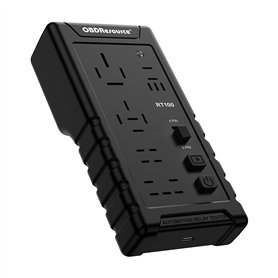 OBDResource Testeur De Relais De Voiture Sans Fil 12 V/24 V 4 Broches / 5 Broches - Outil de Diagnostic Pour 10 Relais Dans 5 Po