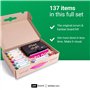 PATboard Kanban Board et Scrum Board - Set Complet avec 137 Outils Agiles pour Tableau Blanc Magnétique - Tableau Agile, Scrum K