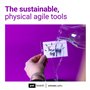 PATboard Kanban Board et Scrum Board - Set Complet avec 137 Outils Agiles pour Tableau Blanc Magnétique - Tableau Agile, Scrum K