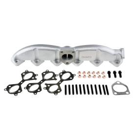 TBVPARTS Collecteur d'échappement 11622248166 + Jeu de Joints 18407788422 en Fer ductile 11627788422 Compatible avec E60 E61 E65