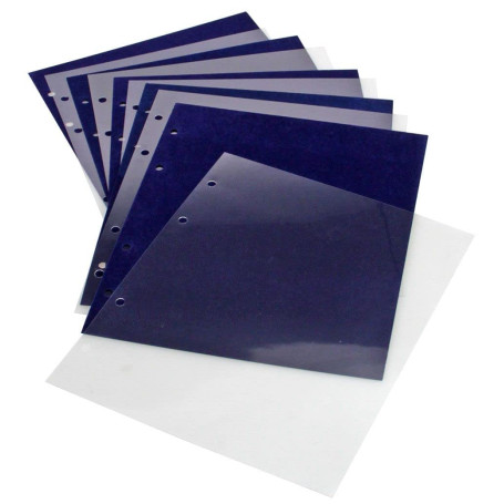 SAFE 7861 Tableaux Velours pour Pins (x2) – Bleu Royal – pour 80 pins – avec intercalaires Transparents – Compatible avec Album