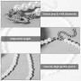 APRRMLIZW Collier De Perles Planète Pour Femme 3 Pièces Collier De Perles De Saturne, Bracelets, Boucles D'oreille Collier De Pe