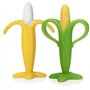 Lots de 2 anneaux de dentition - NUBY - Banane et Mais - Silicone - Des 3 mois