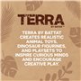 Terra by Battat AN6062BZ - Set de 6 Figurines Animaux Sauvages Réalistes en Plastique - Inclut Lion - Tigre - Jaguar - Hippopota